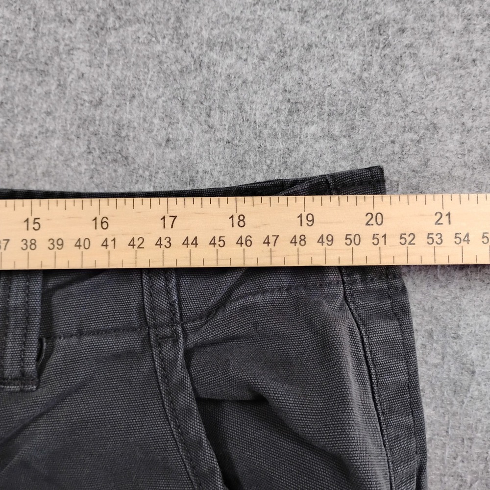 No Boundaries Pants Mens Charcoal Gray Cotton Canvas Cargo 40 Wide Leg - Picture 7 of 11